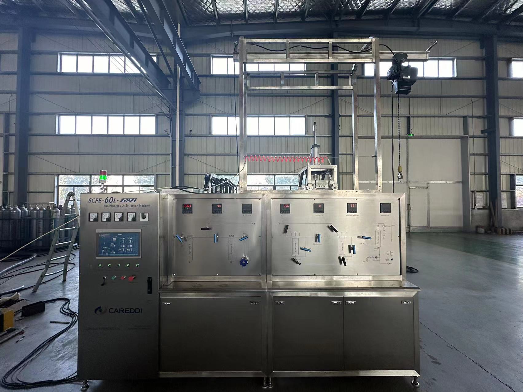 Careddi Supercritical Successfully Ships Complete 60L (30Lx2) Supercritical CO2 Extraction Line To Morocco